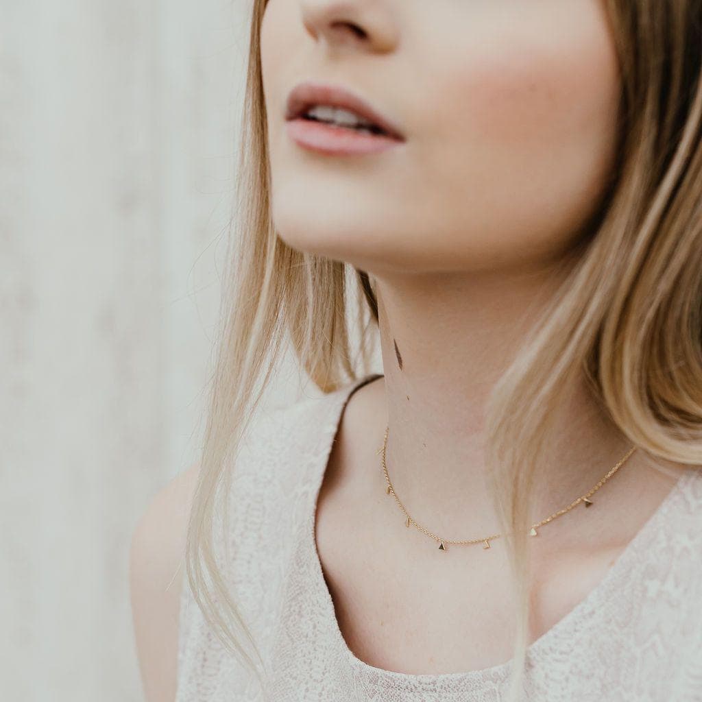 Floating Triangle Necklace, Necklace, adorn512, adorn512