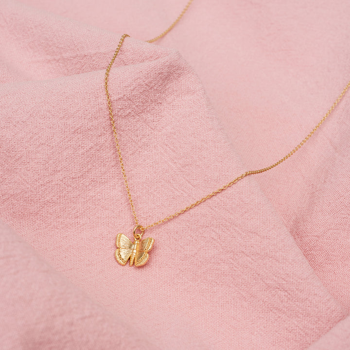 Flora and Fauna Pendant Necklace Butterfly