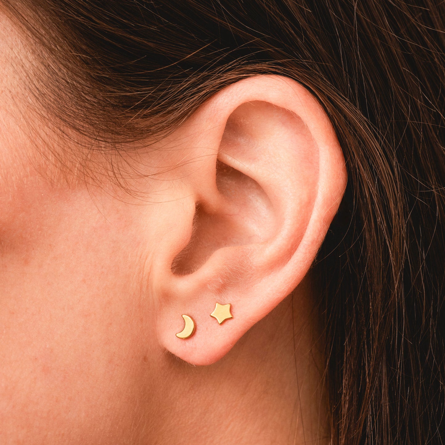 Tiny Moon Flatback Studs