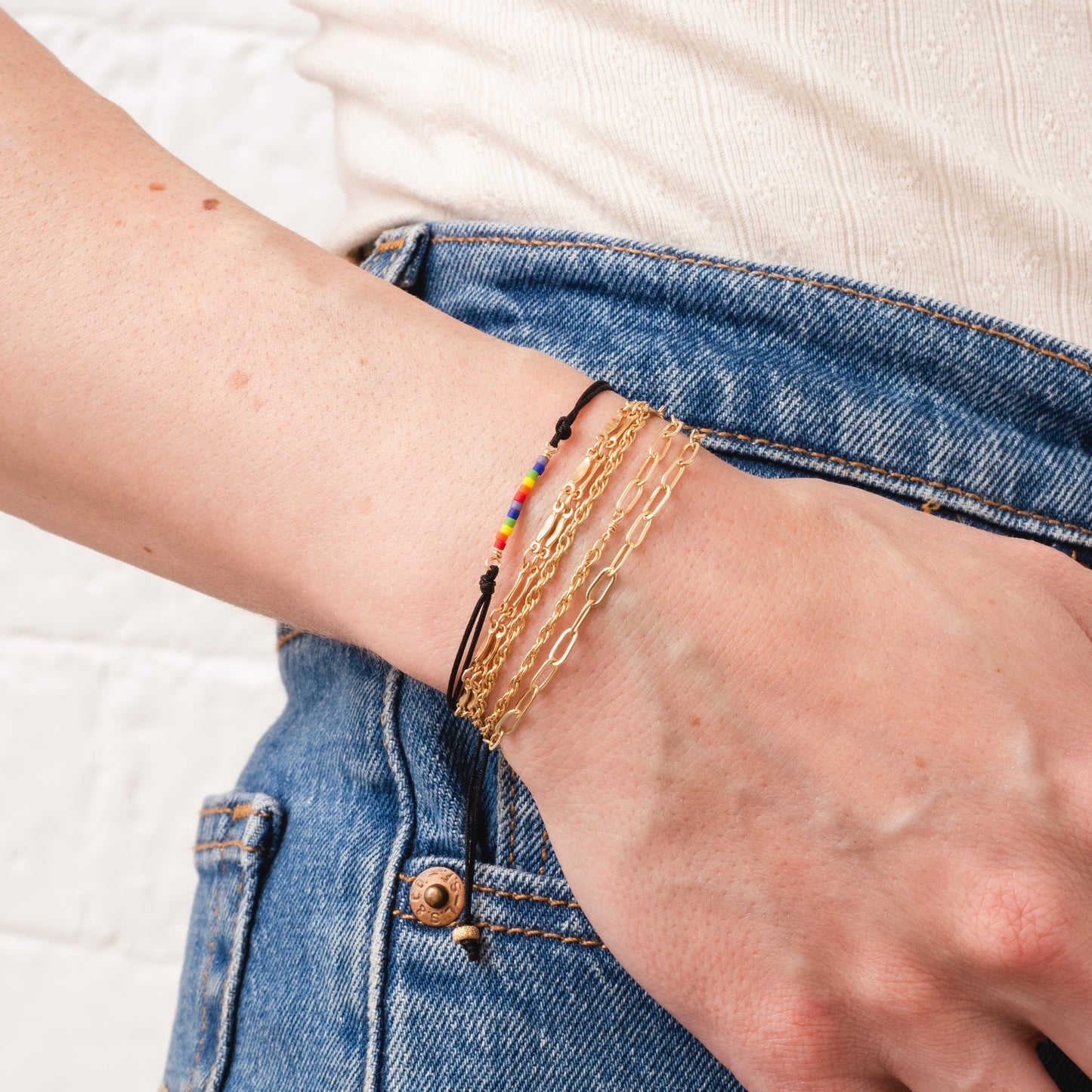 Pride Seed Bead Bracelet