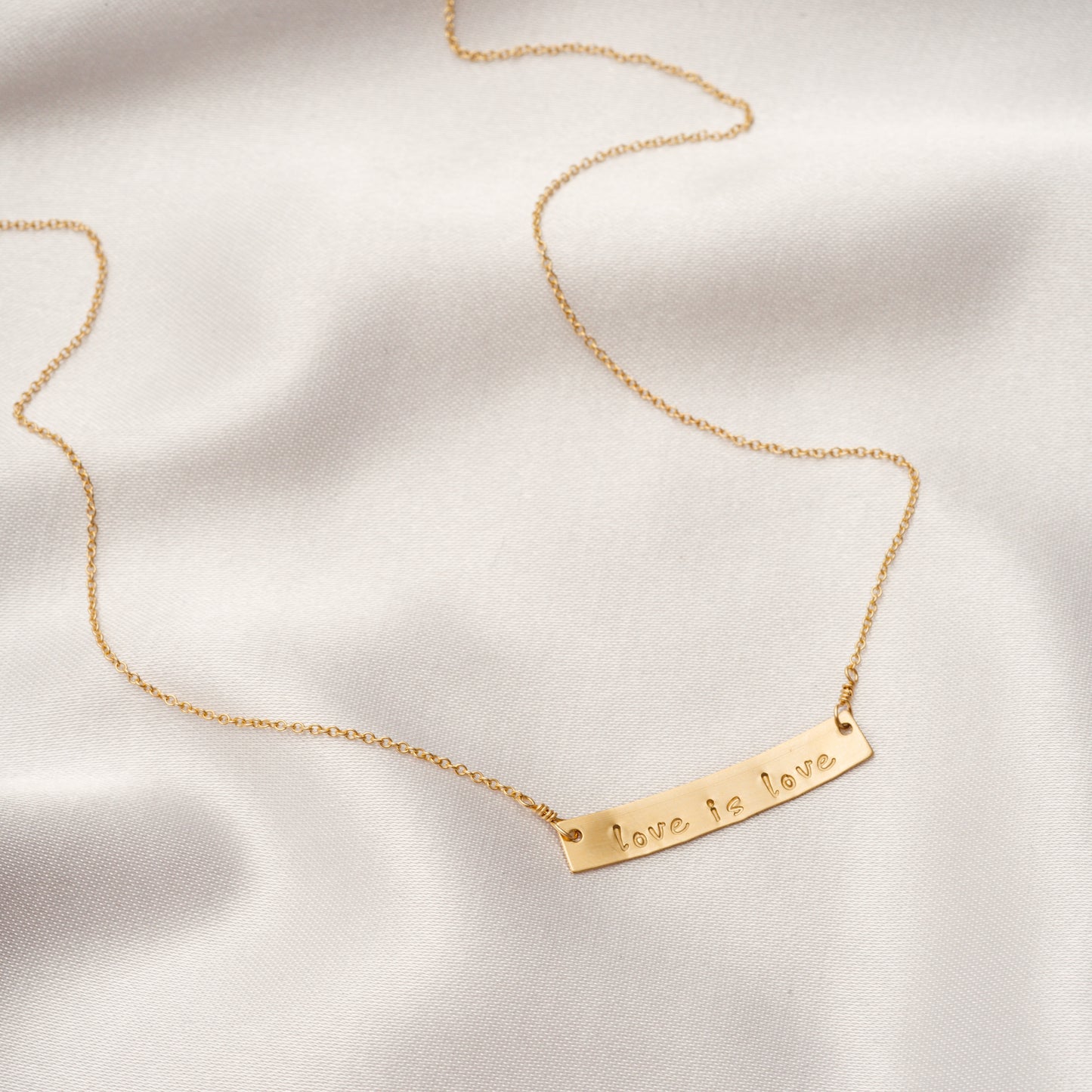 Pronoun Bar Necklace