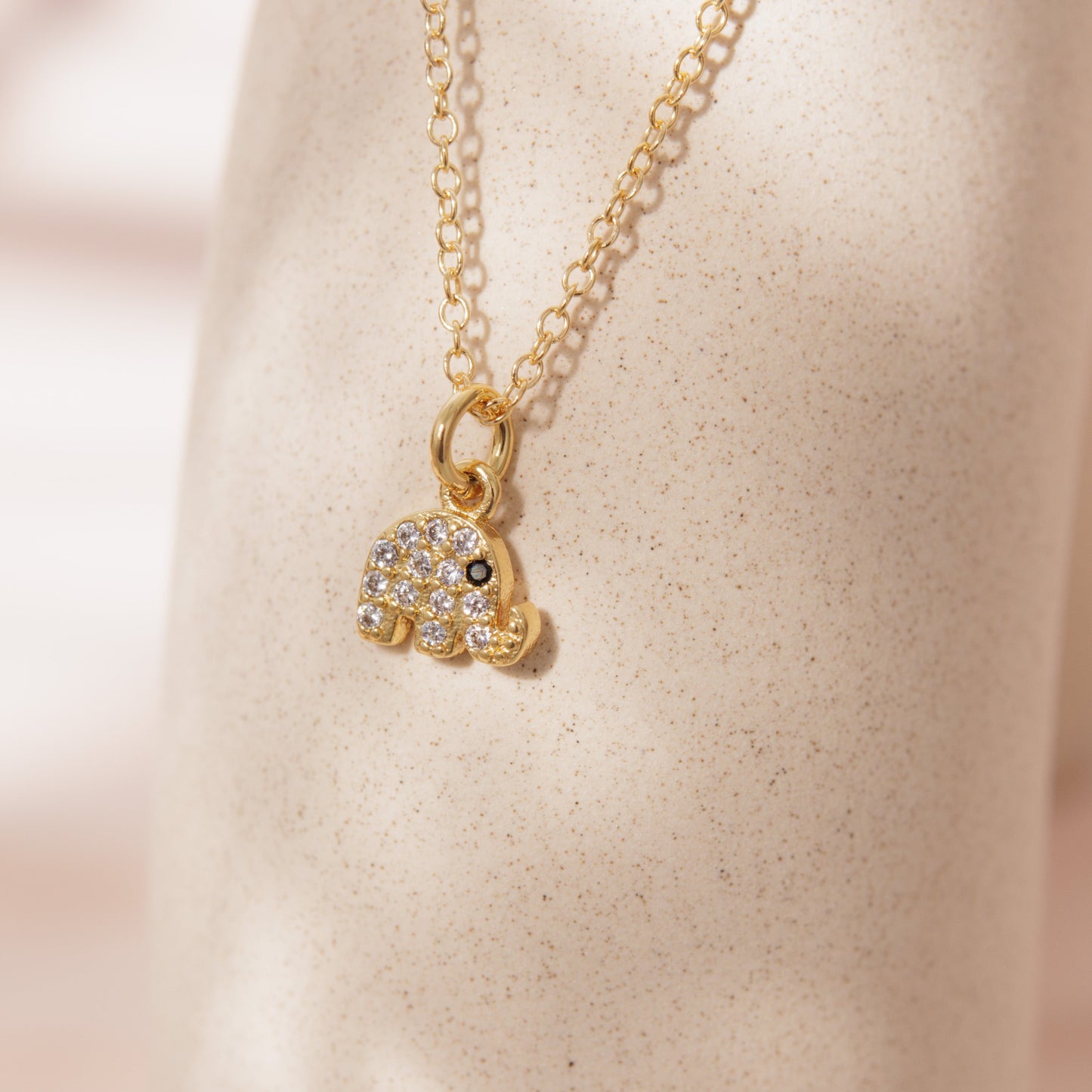 Tiny Elephant Necklace