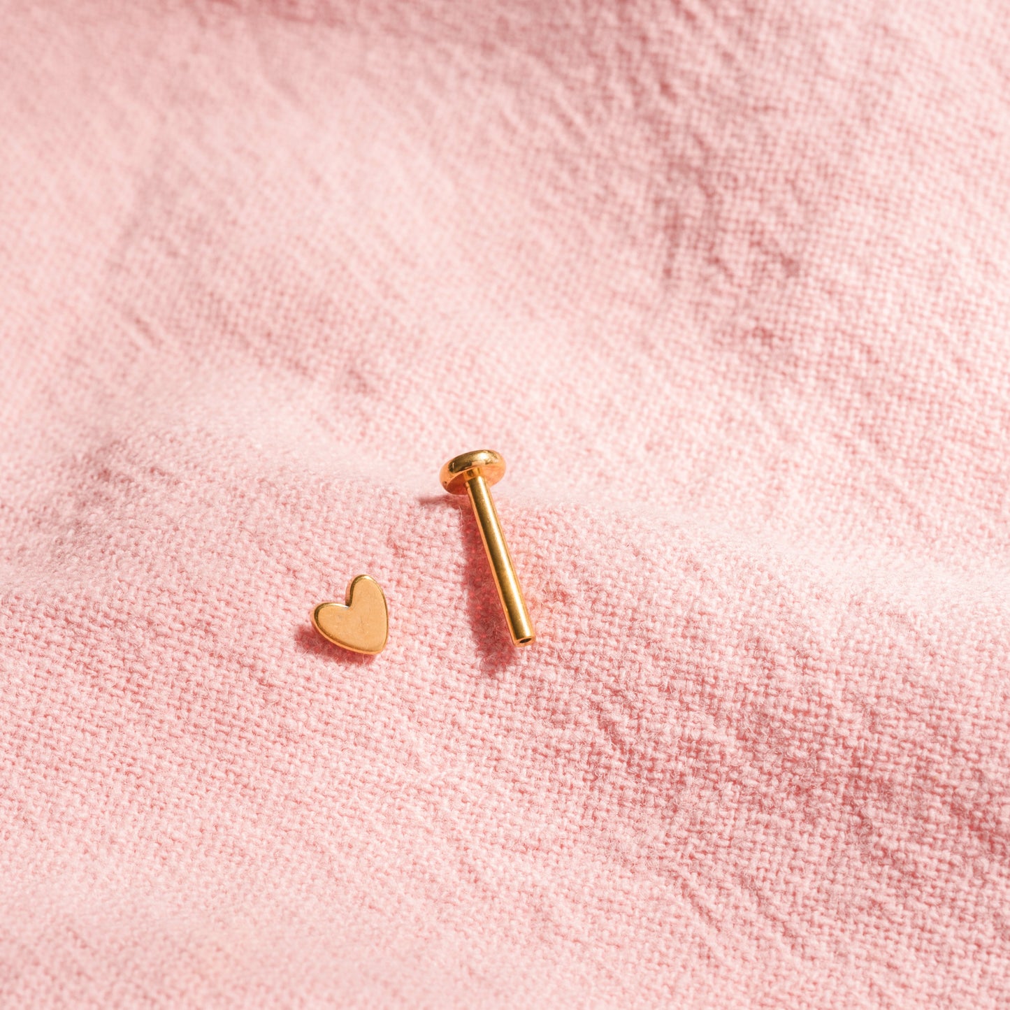 Tiny Heart Flatback Studs