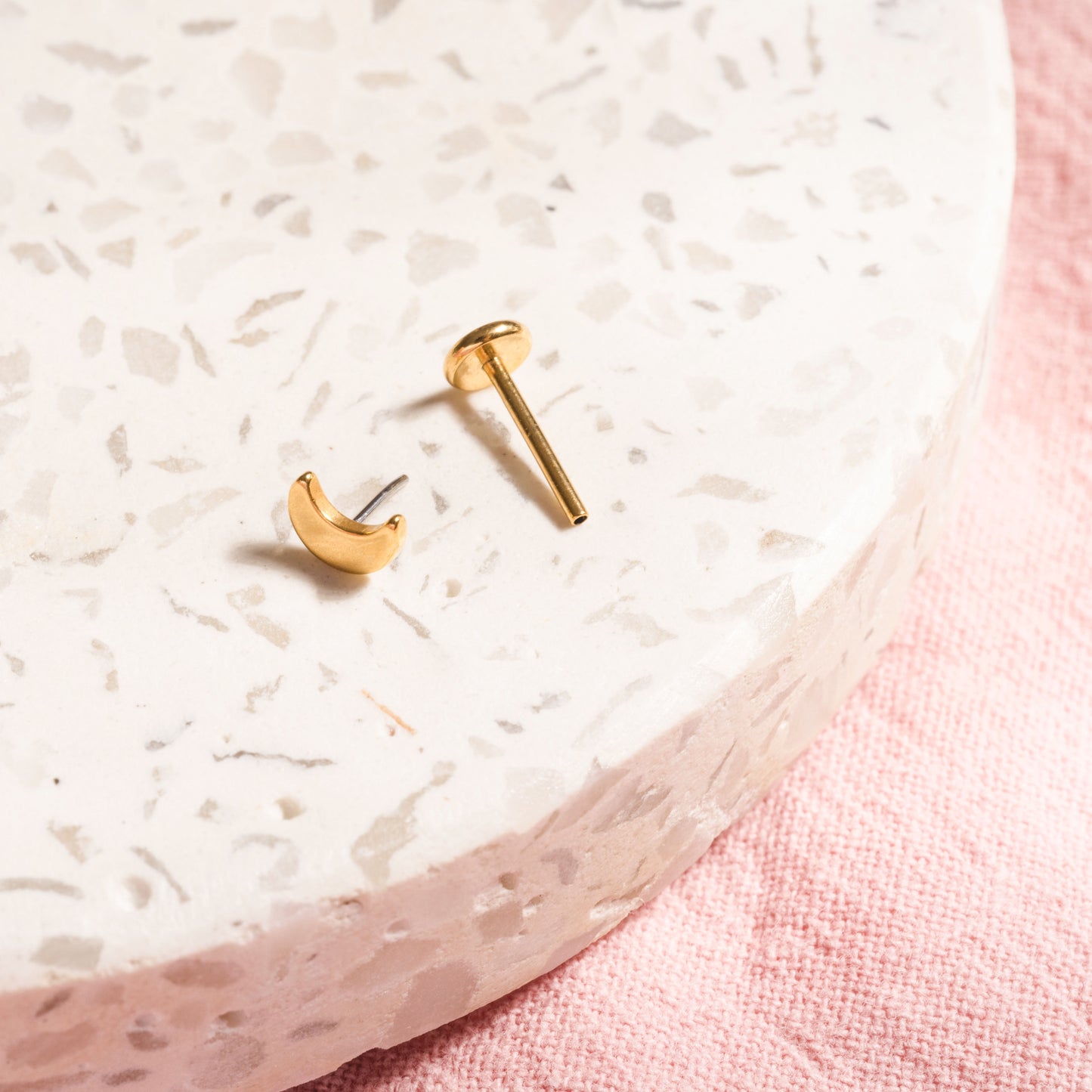 Tiny Moon Flatback Studs