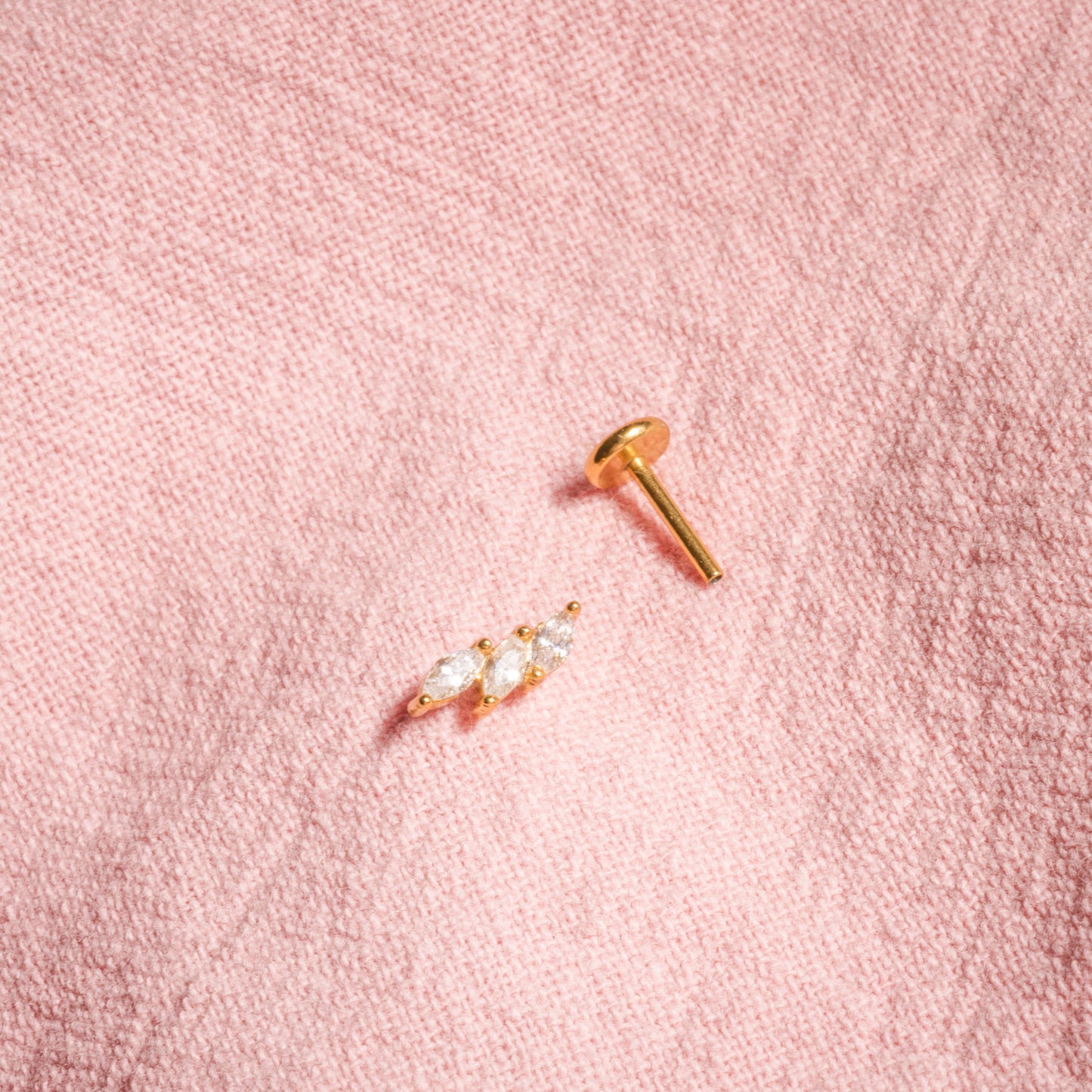 Triple Marquis Flatback Studs