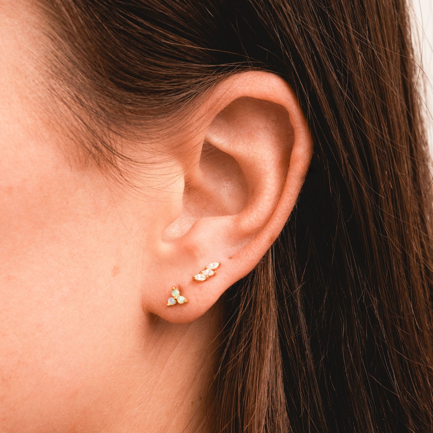 Triple Marquis Flatback Studs