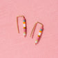 Seed Bead Short Bar Earrings