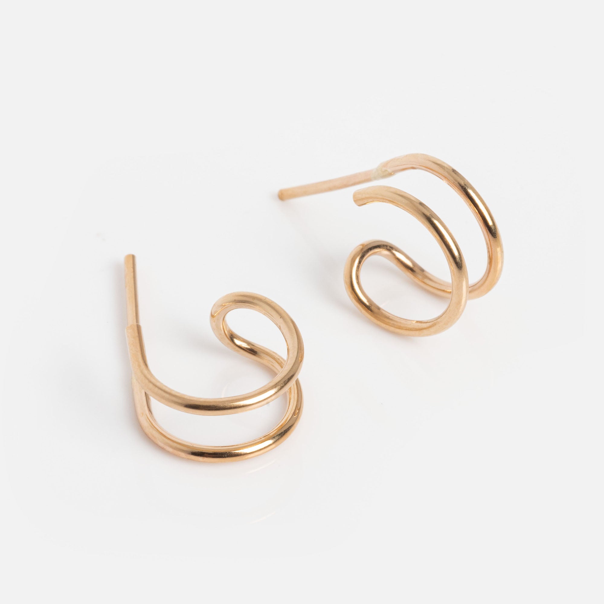 ピアス l Ball Double Hoop Earrings #5138 Double Hoop Earrings – adorn512
