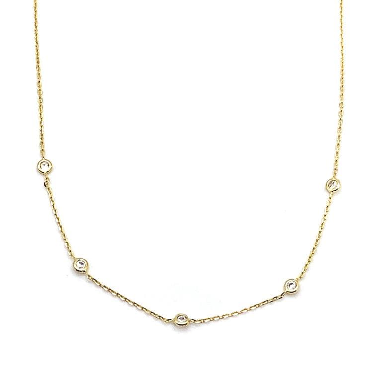 Floating CZ Necklace, Necklace, adorn512, adorn512