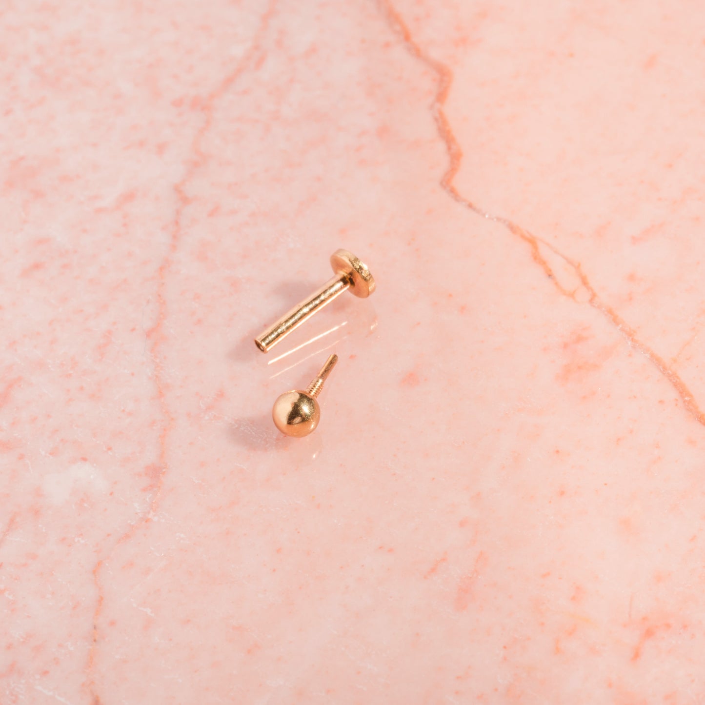 Solid Gold Flatback Studs