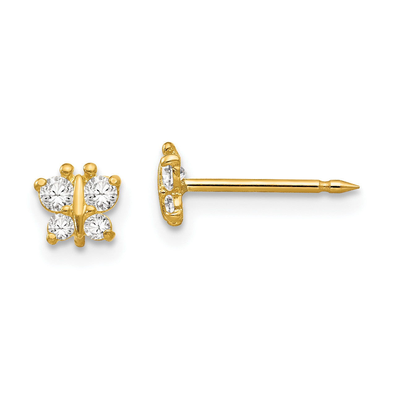 14K Butterfly W/ CZ