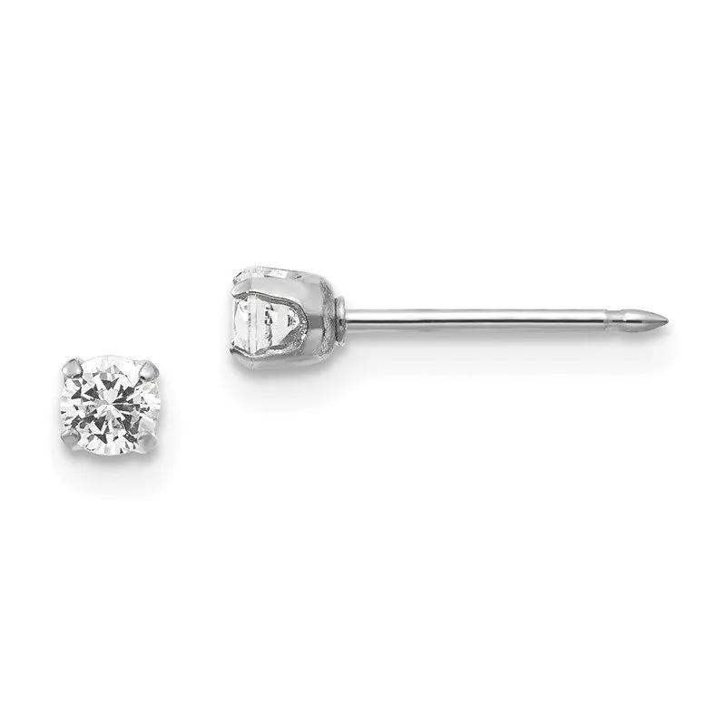 CZ Prong Stud Earrings