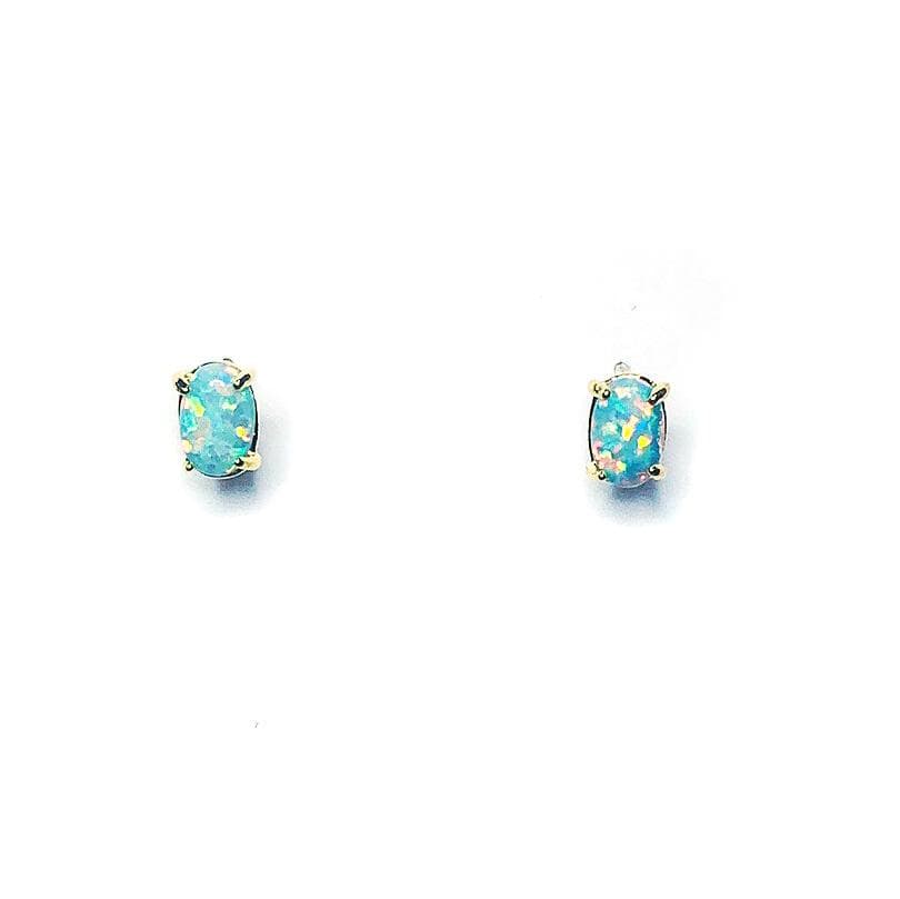 Single Opal Stud Earring