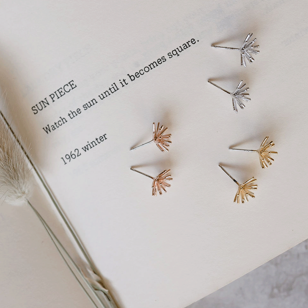 Sunburst Stud, Earrings, adorn512, adorn512