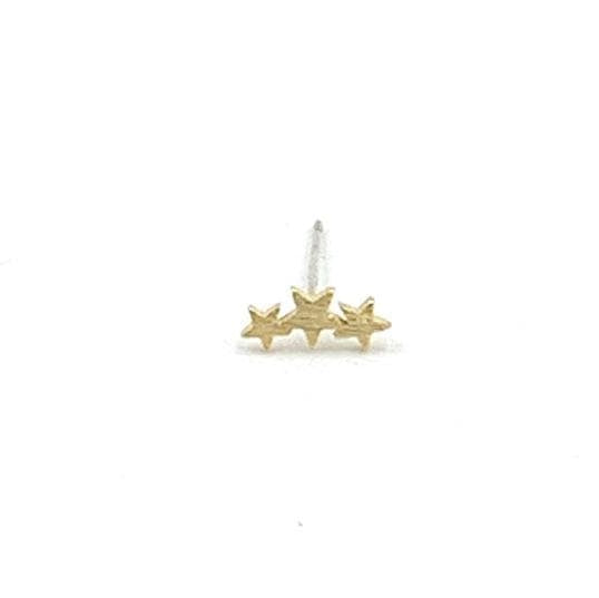 Single Triple Star Stud