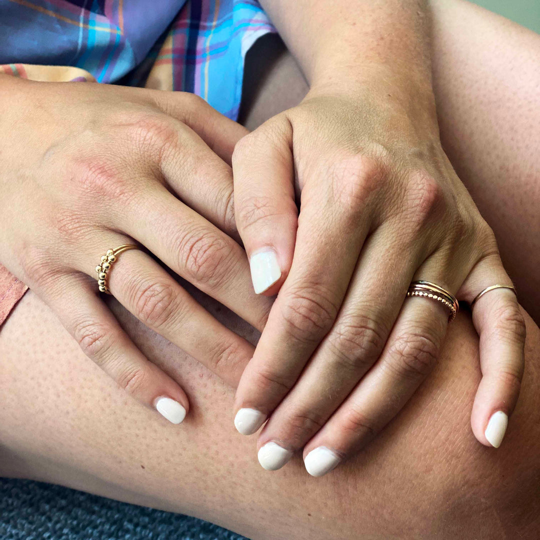 ADORN512 - Fidget Digits Collection : Anxiety Rings, Worry Rings, Fidget Spinner Rings