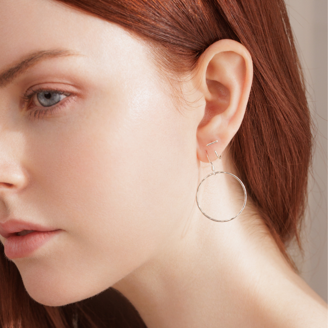 Bar Hoop Earrings - adorn512