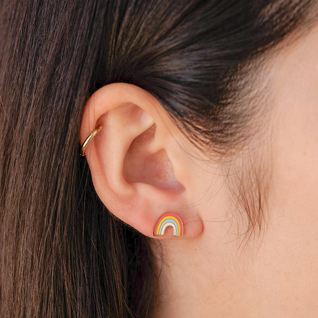 Full Rainbow Enamel Screwbacks