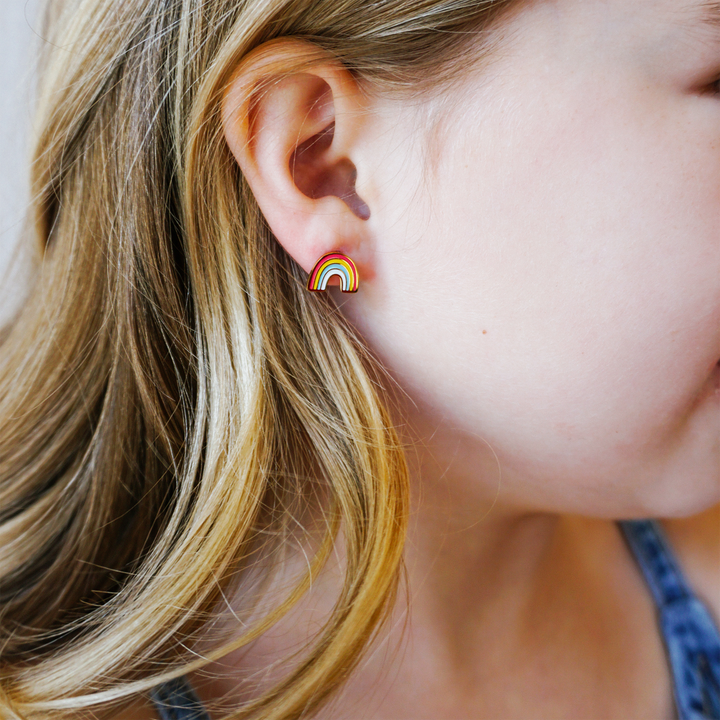 Full Rainbow Enamel Screwbacks