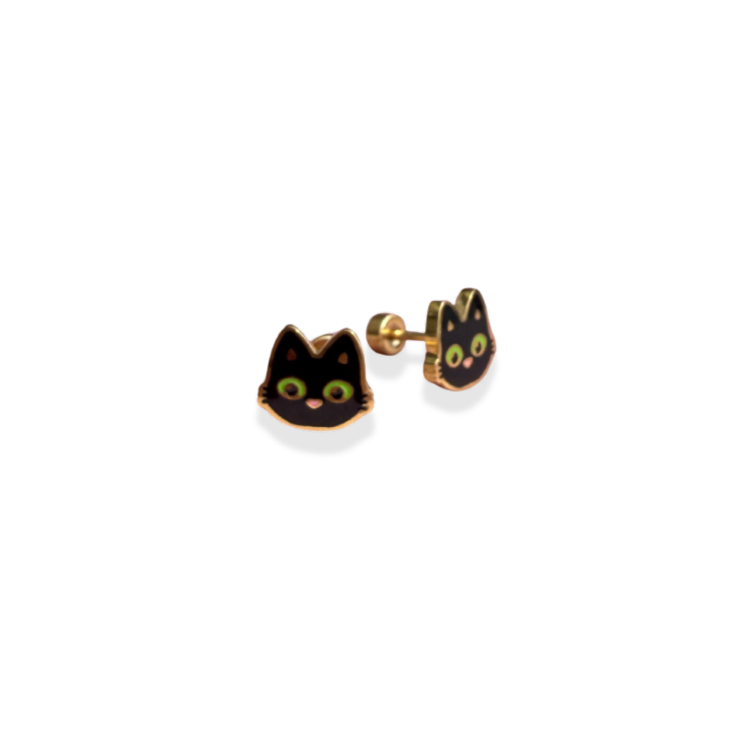 Black Cat Screwbacks