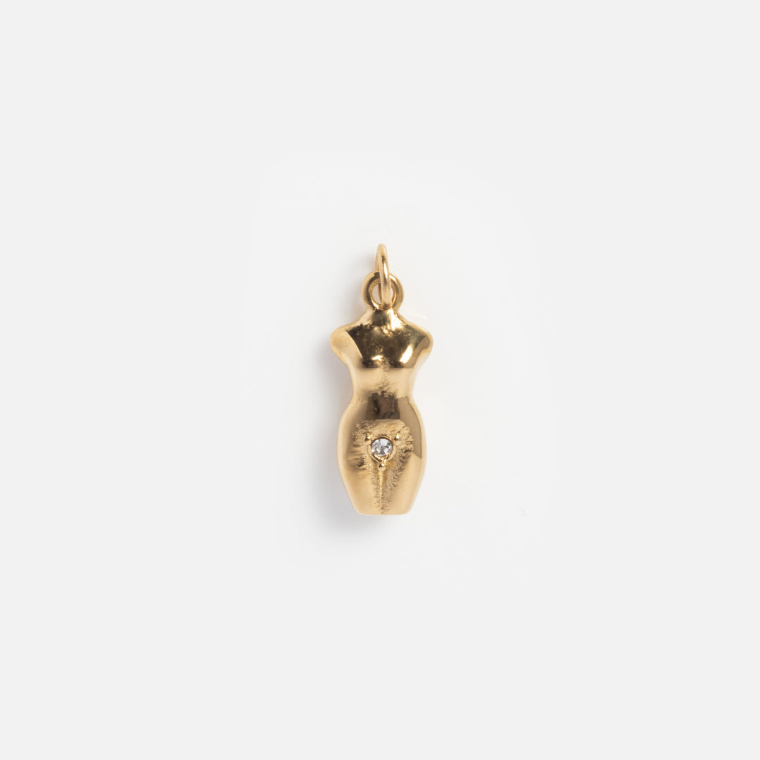 Black droplet shape on a white background