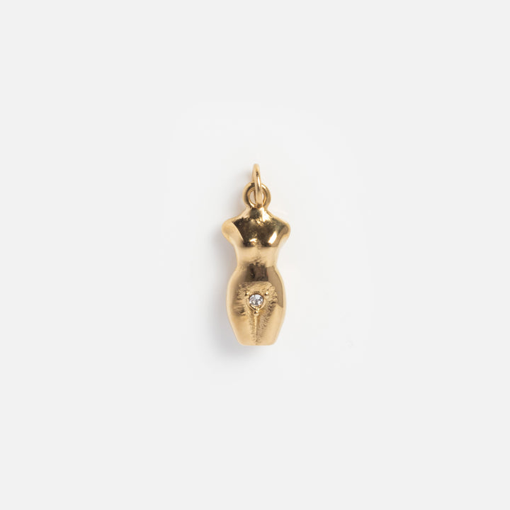 Black droplet shape on a white background