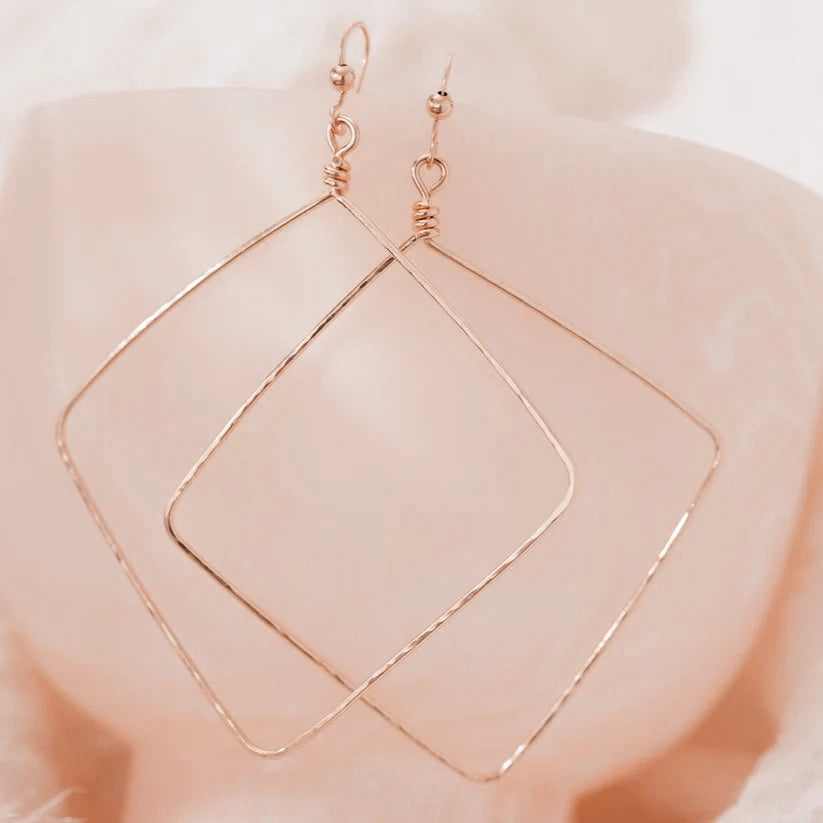 Large geometric earrings hotsell