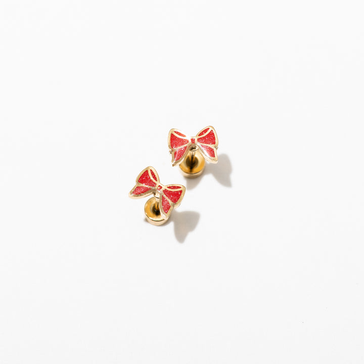 Bow Enamel Screwbacks