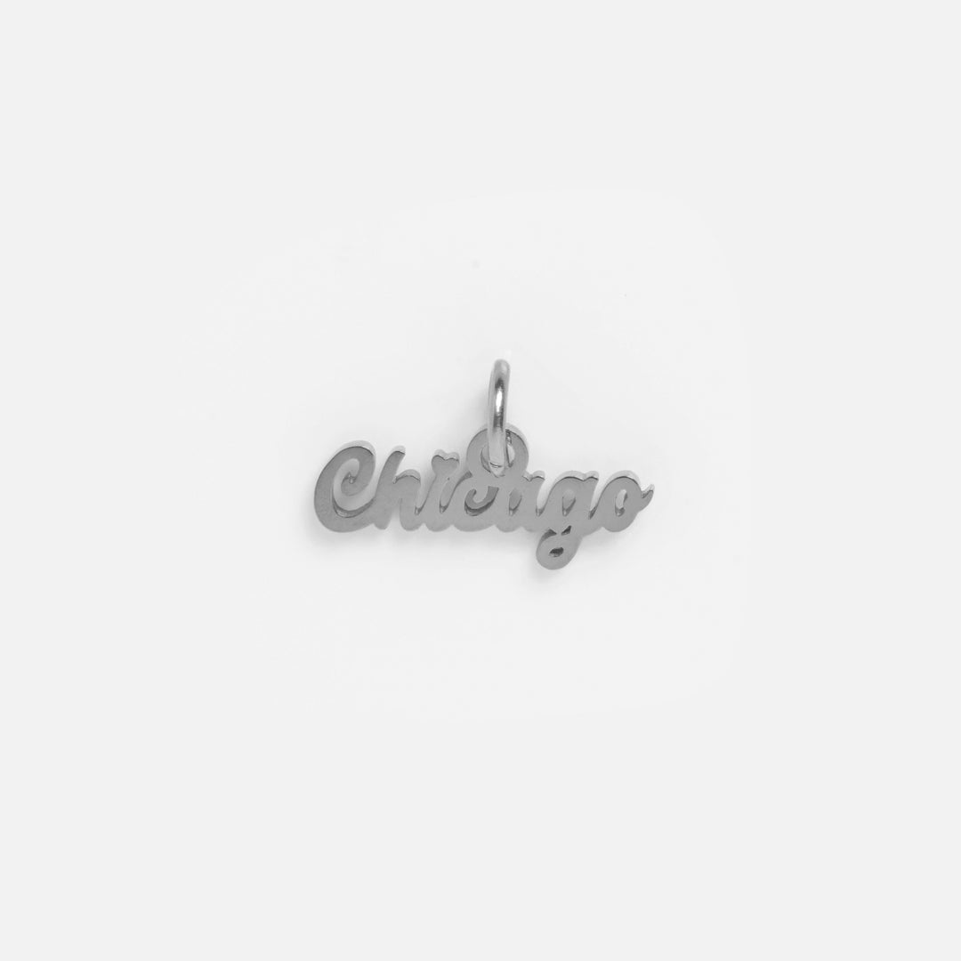 Chicago Love Script Charm - adorn512