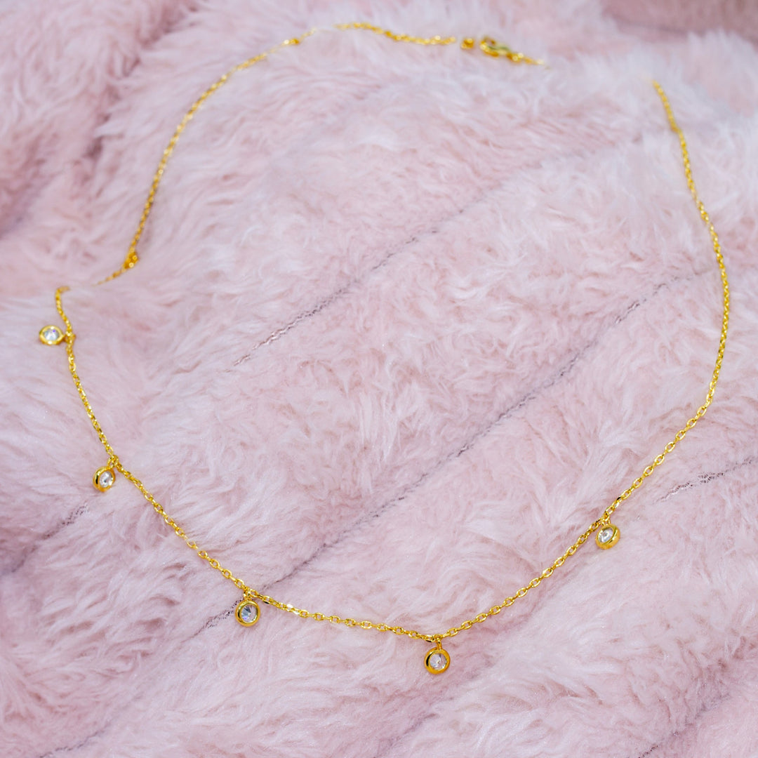 CZ Drop Necklace