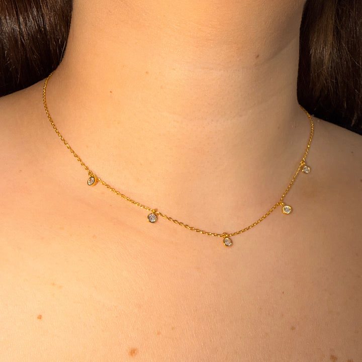 CZ Drop Necklace