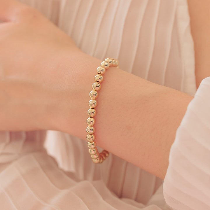 Gold Bead Bracelet