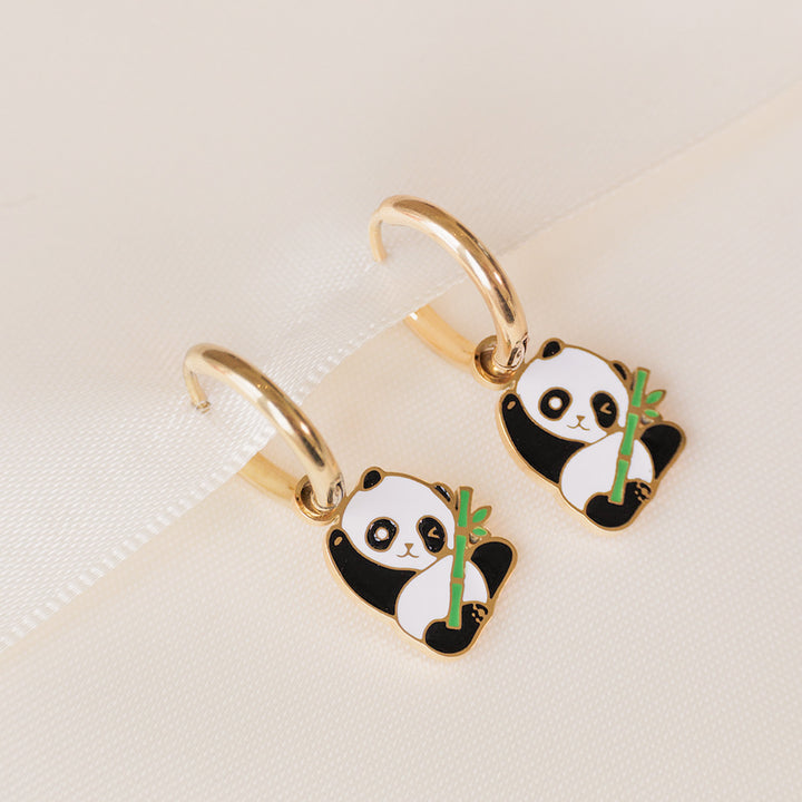 Panda Enamel Huggies