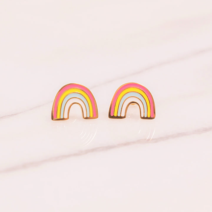Full Rainbow Enamel Screwbacks