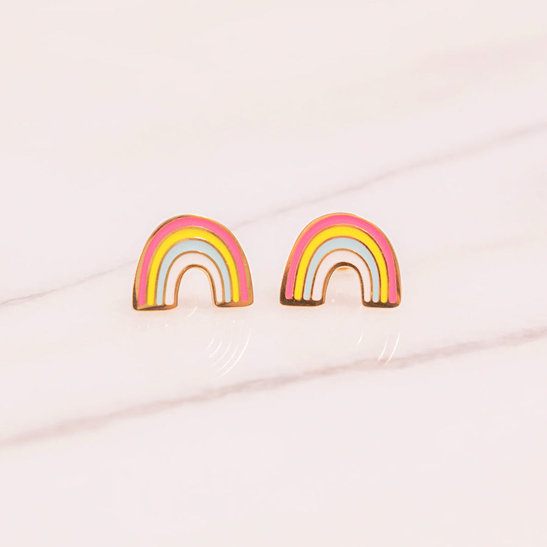 Full Rainbow Enamel Screwbacks