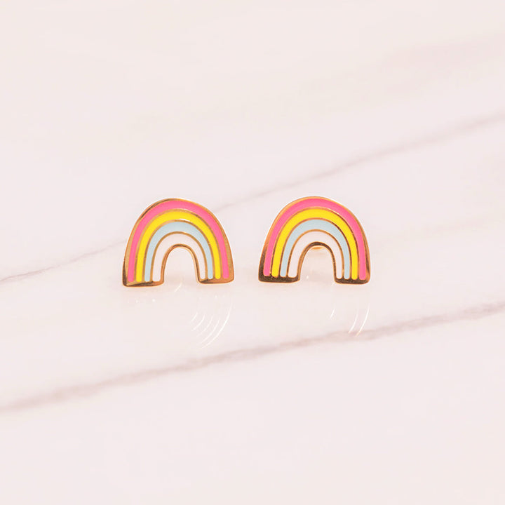 Full Rainbow Enamel Screwbacks