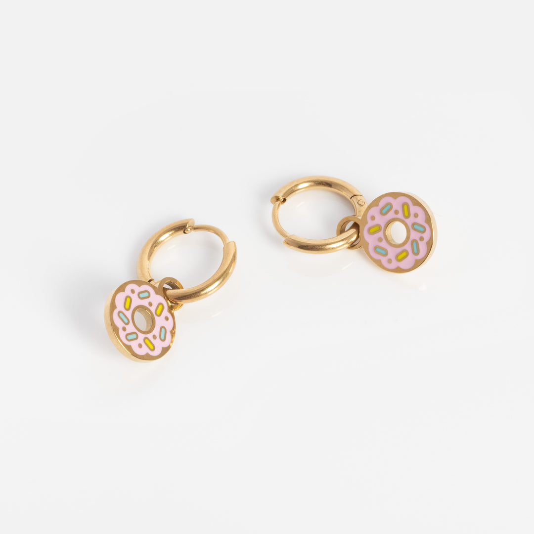 Donut Charm Huggies - adorn512