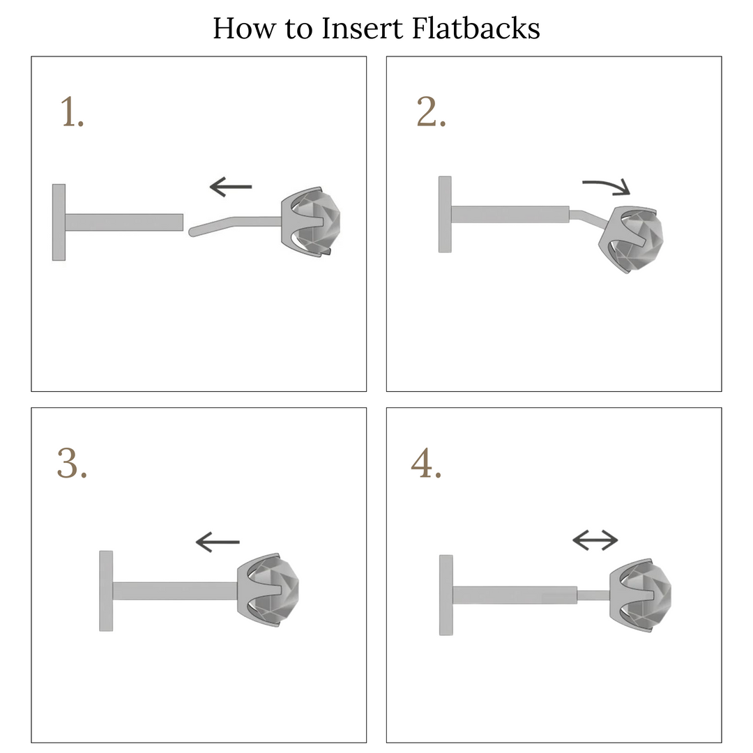 Tiny Diamond Flatback Stud