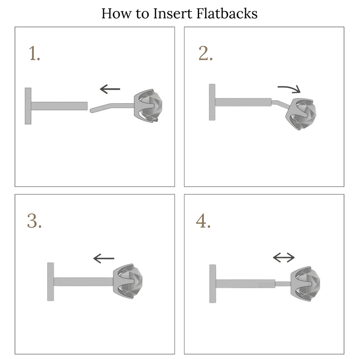 Tiny Diamond Flatback Stud