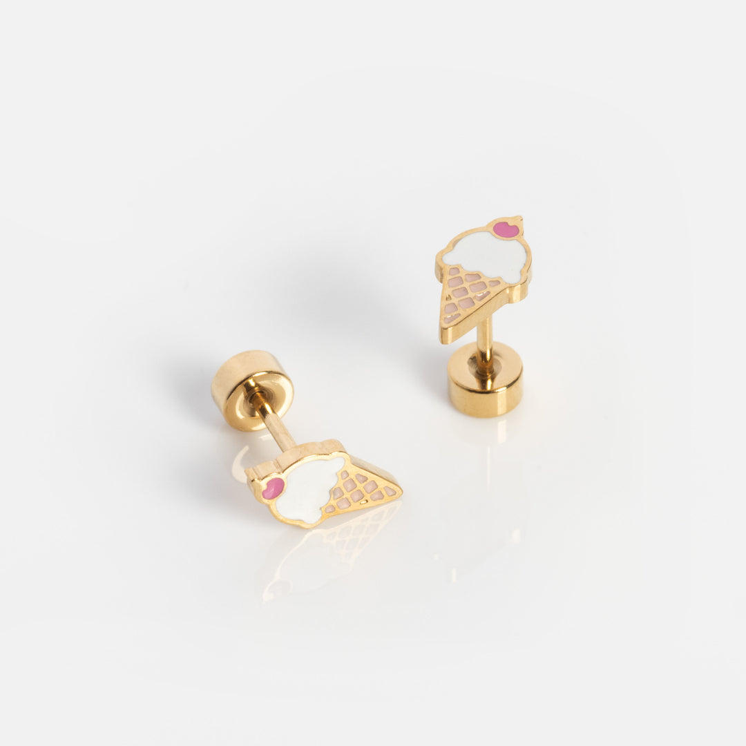 Ice Cream Cone Screwbacks - adorn512