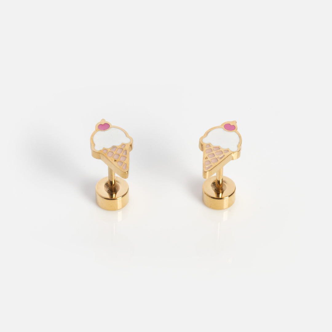 Ice Cream Cone Screwbacks - adorn512