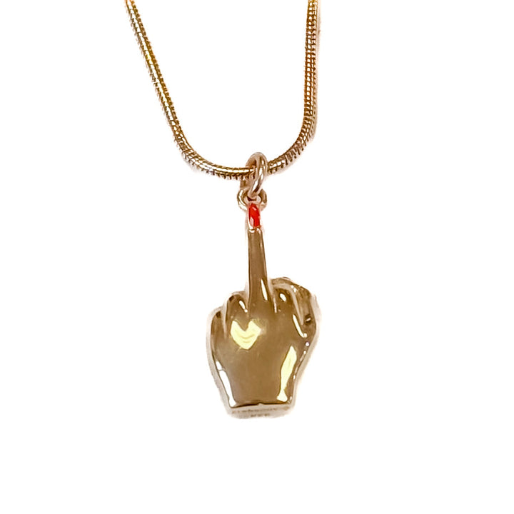 Middle Finger Necklace
