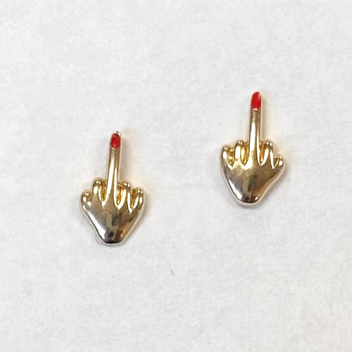 Middle Finger Studs - adorn512