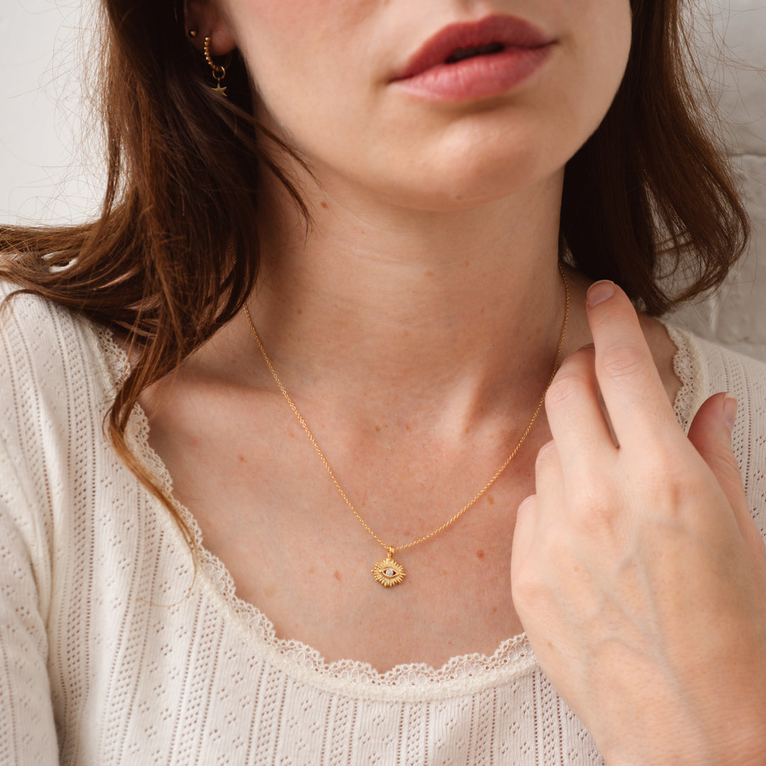 Evil Eye Burst Necklace
