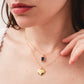 Into the Blue CZ Pendant Necklace