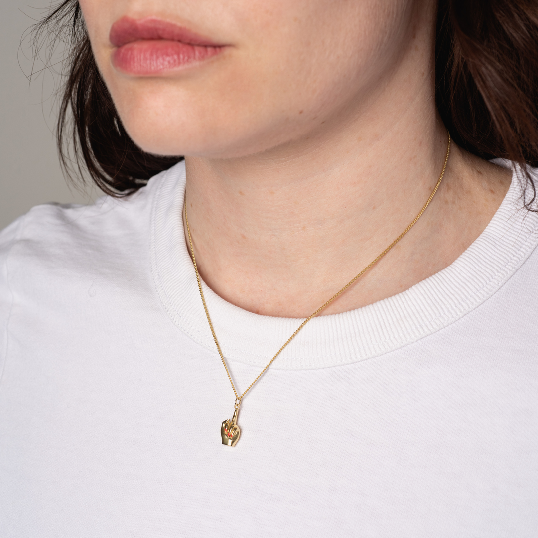 Middle Finger Necklace Middle Finger Necklace