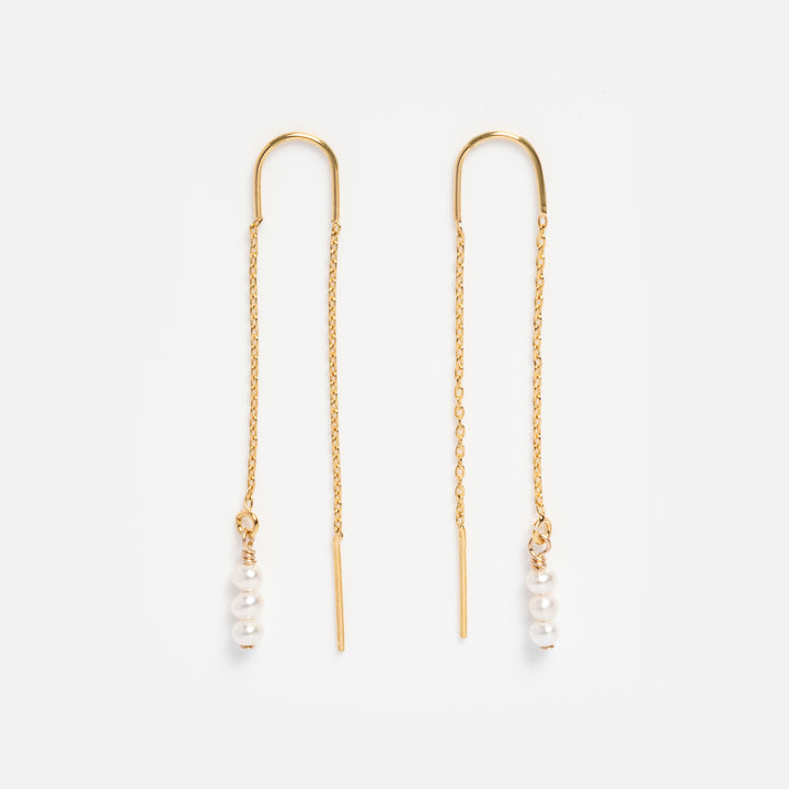 Pearl Ear Threaders - adorn512
