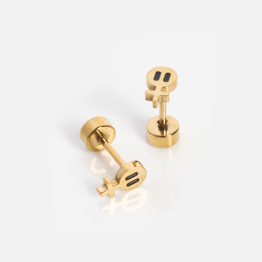 "Pause" Screwbacks - adorn512