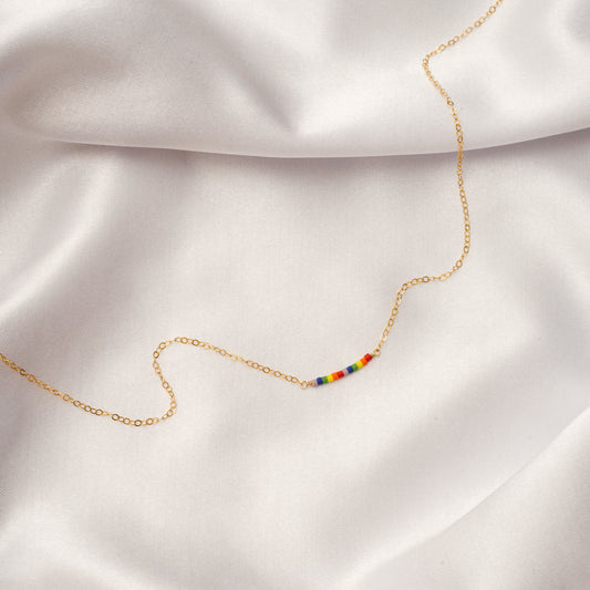 Tiny Pride Bead Necklace