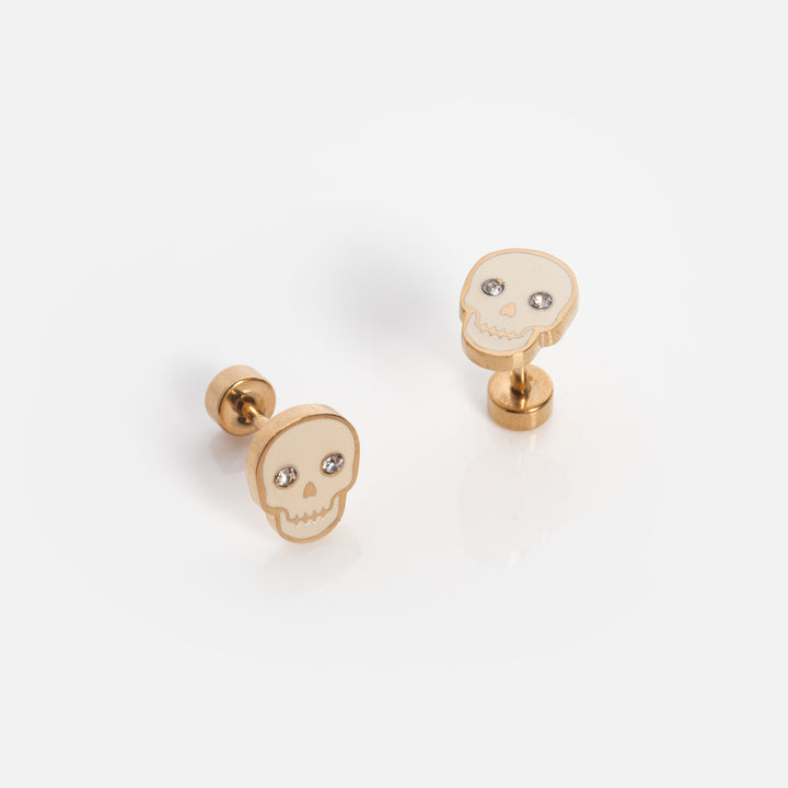 Spooky Skull Screwbacks - adorn512